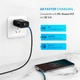 Кабель UGREEN US255 USB-C to USB-C 90˚ 60W QC4.0 PD3.0 3A 2m Black/Gray (50125) - зображення 4