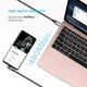 Кабель UGREEN US255 USB-C to USB-C 90˚ 60W QC4.0 PD3.0 3A 2m Black/Gray (50125) - зображення 6