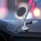 Магнітний тримач телефону в авто Baseus Hollow Magnetic Car Mount Vertical Type Silver (SULK-01) - зображення 8