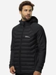 Куртка демисезонная с капюшоном мужская Jack Wolfskin Routeburn Pro Hybrid M 1710512-6000 S Черная (4064886023801) - изображение 1