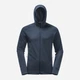 Спортивная кофта мужская Jack Wolfskin Baiselberg Hooded Fz M 1710541-C0412 L Темно-синяя (4064886339773) - изображение 5