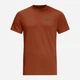 Футболка хлопковая длинная мужская Jack Wolfskin Essential T M 1808382-3330 XL Коричневая (4064886436847) - изображение 6