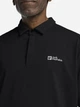 Поло длинное мужское Jack Wolfskin Delgami Polo M 1809801-6000 3XL Черное (4064993981391) - изображение 3