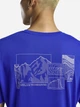 Футболка спортивная длинная мужская Jack Wolfskin Vonnan Graphic T M A62314-T0252 M Синяя (4064886425643) - изображение 3