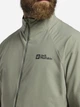 Спортивная кофта мужская Jack Wolfskin Prelight Stride Jkt M A63775-4137 M Серая с зеленым (4064886447294) - изображение 5