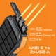 Універсальна мобільна батарея Promate SolarTank-10PDQi 10000 mAh 20 W Black (solartank-10pdqi.black) Store - зображення 5