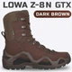Мужские берцы Lowa Z-8N GTX, Dark Brown (EU 42.5 / UK 8.5) демисезонные ботинки - изображение 1