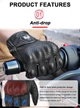 Мото рукавиці Alpines Fox AFG-15 сенсорні, вінтажні, шкіряні розмір L Black - зображення 11