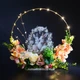 Великодня композиція GALA DECOR з штучних квітів з кроликами в ободі та підсвіткою КП30К2 - зображення 1