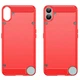 Силіконовий (TPU) чохол UniCase Carbon для Nothing CMF Phone 1 - Red - зображення 3