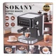 Электрическая кофемашина с капучинатором Sokany SK-04025 кофе машина рожковая кофеварка полуавтоматическая 1.8 л Черная - изображение 10