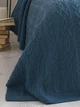 Вязаное Покрывало 220x240 BETIRES DOLCE INDIGO (50% хлопок, 50% акрил), 220x240 - изображение 3