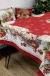 Скатертина новорічна гобеленова PRESENT (З люрексом) 135x300 (031323) - зображення 4