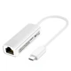 Зовнішня мережна карта Digital USB Type-C/RJ45 адаптер LAN Білий (1000-910-01) - зображення 1