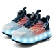 Роликовые кроссовки с LED подсветкой на 4-х колесах (DL129) Р.37(23.8см) - изображение 1