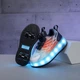 Роликовые кроссовки с LED подсветкой на 4-х колесах (DL129) Р.37(23.8см) - изображение 2