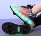 Роликовые кроссовки с LED подсветкой на 4-х колесах (DL129) Р.37(23.8см) - изображение 5