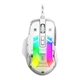Ігрова дротова миша XTRIKE ME programmable GM-319 wired mouse, 1200-7200 6 step dpi, USB, white - зображення 1