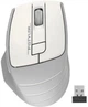 Комп'ютерна миша A4tech Fstyler FG30S, USB, бездротова, оптична, безшумна, 1000/1600/2000 dpi, 125 Hz, 6 кнопок, 1xAA, Grey/White - зображення 1