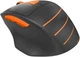 Компьютерная мышь A4tech Fstyler FG30S, USB, беспроводная, оптическая, бесшумная, 1000/1600/2000 dpi, 125 Hz, 6 кнопок, 1xAA, Gray/Orange - изображение 6