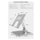 Подставка держатель для iPad или планшета OfficePro LS-720 Alloy Aluminum Grey - изображение 13