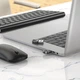 Адаптер переходник Hoco UA28 USB to Bluetooth 5.1 transparent black - изображение 6