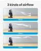 Вентилятор настільний Gaiatop TF30 USB, 3 швидкості, 1м, 5W, black-blue - зображення 4