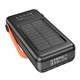 Повербанк із сонячною панеллю Hoco DB33 Plus Rising 22.5W+PD20W Sun Solar 30000mAh Black - зображення 8