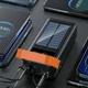 Повербанк із сонячною панеллю Hoco DB33 Plus Rising 22.5W+PD20W Sun Solar 30000mAh Black - зображення 9
