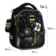 Рюкзак шкільний каркасний Kite Education DC Batman 36.5x27x15.5 см 14 л (DC25-555S) - зображення 2