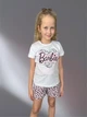 Піжама Barbie 6/8 років 122-128 см Білий/рожевий - зображення 1