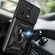Чохол Fiji Camera Defence для Xiaomi 13 Pro бампер із захистом камери та підставкою Black - зображення 4