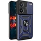 Чохол Fiji Camera Defence для Xiaomi Redmi Note 13 Pro Plus 5G бампер із захистом камери та підставкою Dark Blue - зображення 1