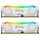 Модуль пам'яті для комп'ютера DDR5 48GB (2x24GB) 8400 MHz Renegade RGB White/Silver Kingston Fury (ex.HyperX) (KF584CU40RWAK2-48) - изображение 1