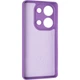 Чехол Fiji Full Soft Premium для Xiaomi Redmi Note 13 Pro противоударный бампер с микрофиброй Dark Purple - изображение 3