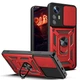 Чехол Fiji Camera Defence для Xiaomi 12 Lite бампер с защитой камеры и подставкой Red - изображение 1