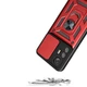 Чехол Fiji Camera Defence для Xiaomi 12 Lite бампер с защитой камеры и подставкой Red - изображение 2