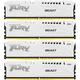Модуль пам'яті для комп'ютера DDR5 128GB (4x32GB) 5600 MHz FURY Beast White Kingston Fury (ex.HyperX - изображение 1