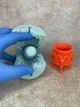Силиконовая форма для свечей Кашпо Бафомет на ножках - изображение 5