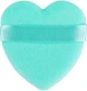Оксамитова пуховка для макіяжу обличчя у формі серця "М'ята" - Bubble Bar (1337185-27069066) - изображение 1