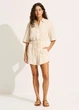 Літній комбінезон жіночий Seafolly L Бежевий (55427-PS-ecru) - изображение 1