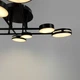 Люстра стельова світлодіодна Light House LNF-17548/4+4 BK 60 Вт Ø 80 см чорна - зображення 2