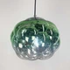 Подвес с фактурным стеклянным плафоном в зеленом цвете | Line F | Арт. 0619/1 Green - изображение 4