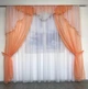 Шторы шифоновые с ламбрекеном ALBO персиковые 150×270 см (LS-295-8) - изображение 6