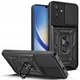 Протиударний чохол Armor Ring + захиcт камери для Samsung Galaxy A34 (A346) Simon case чорний - изображение 13