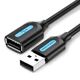USB кабель-подовжувач USB на USB Vention Extension Cable (1.5м, 480 Мбіт/с, OTG, USB 2.0, 2A). Black - зображення 3