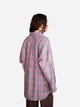 Рубашка хлопковая оверсайз женская EQUILIBRI W422 023 001-261 L Pink в клетку (2299965852443) - изображение 2