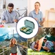 Влагозащитная пластиковая таблетница для лекарств на 6 отделений Pill Case органайзер - контейнер для витаминов и таблеток, 9.2х6.2х2.5 см, зеленая (100711780) - изображение 4