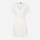 Платье на запах короткое летнее женское Vero Moda 10321603-51258 L Белое (5715675468639) - изображение 6