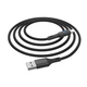 Кабель Hoco U79 с индикатором USB to Lightning, 2.4А, 1.2m, black - изображение 3